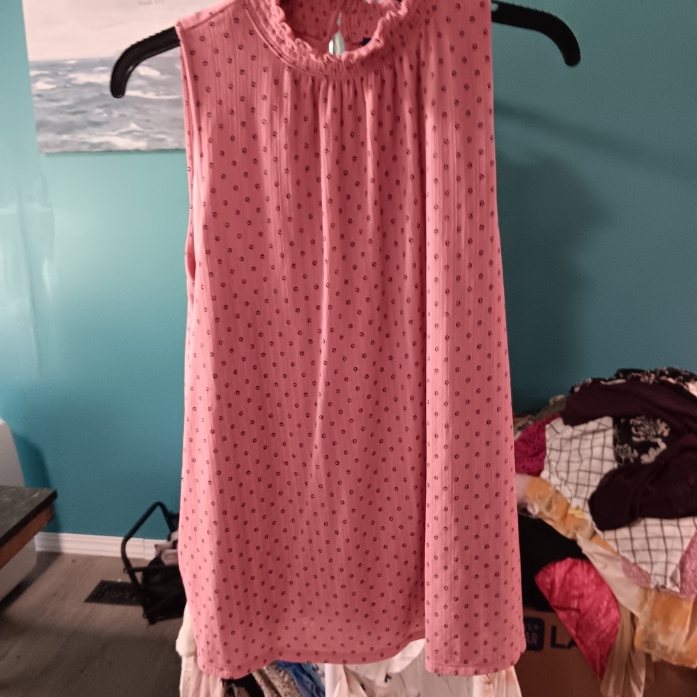 Pink Sleeveless Top